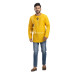 Yellow Cotton Silk Embroidery Worked Short Kurta For Men (KRP1)